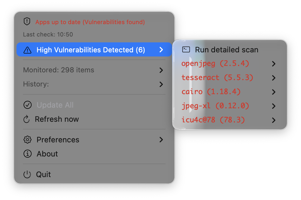 Vulnerabilities View